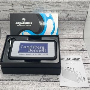 Aquathum waterproof speaker new with box
